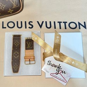 ♻️ Upcycled Authentic ‼️ LV 💯 handmade Apple Watch band
